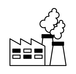 factory plant isolated icon vector illustration design