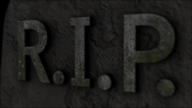 Tombstone. rest in peace. Death.