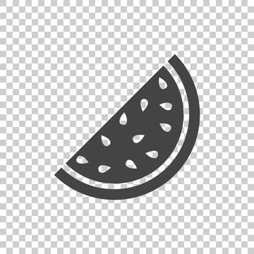 Watermelon icon. Juicy ripe fruit on isolated background