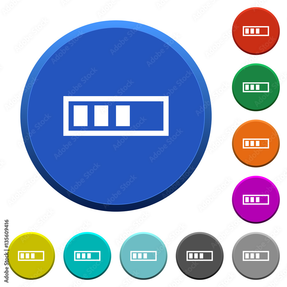Poster progressbar beveled buttons