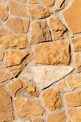Mosaic brick wall as background