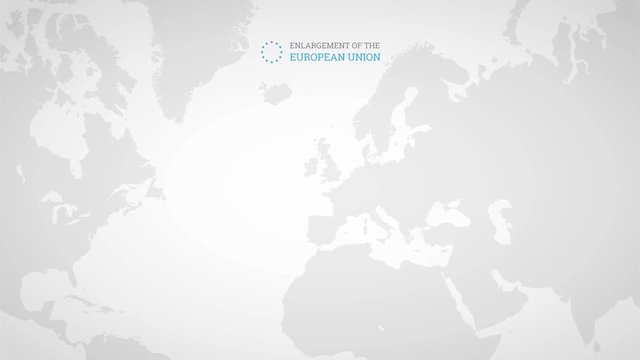 Enlargement of the European Union. Animated info graphics