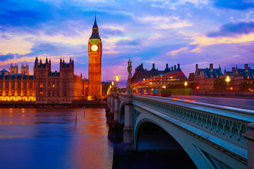 Fototapeta premium Big Ben Clock Tower London at Thames River