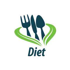 Fototapeta premium vector logo for diet