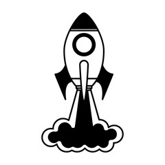 rocket launcher isolated icon vector illustration design