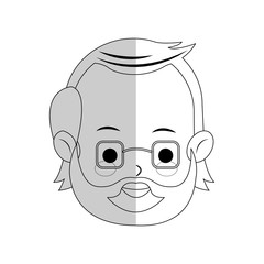 man cartoon icon over white background. vector illustration