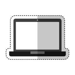 laptop computer isolated icon vector illustration design