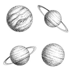 Collection of planets solar system © Galacticus