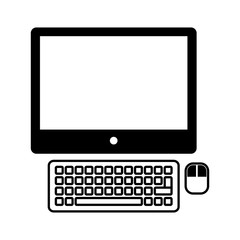 computer desktop isolated icon vector illustration design
