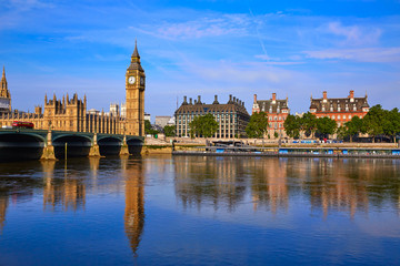 Fototapeta premium Big Ben Clock Tower and thames river London
