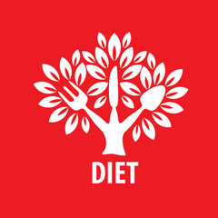 vector logo for diet