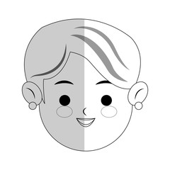 boy cartoon icon over white background. vector illustration