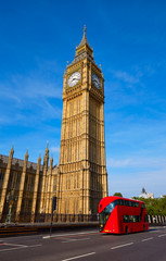 Big Ben Clock Tower and London Bus