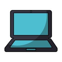 laptop computer isolated icon vector illustration design