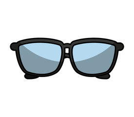 eye glass fashion isolated icon vector illustration design