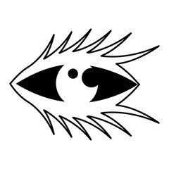 eye human sign isolated icon vector illustration design