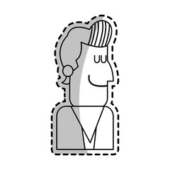 man cartoon icon over white background. vector illustration