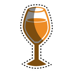 wine cup isolated icon vector illustration design