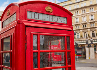 London old red Telephone box