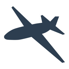 airplane Icon on white background. Vector illustration