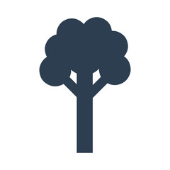 Tree icon on white background. Vector illustration