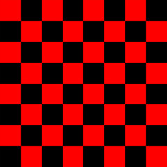 Black and Red Chess board 8 by 8 grid, High resolution background and 3D repeatable texture