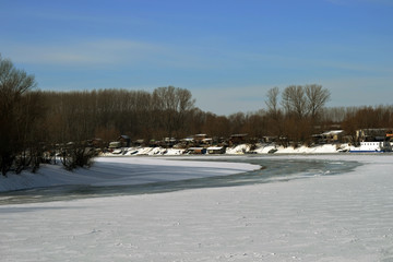 Winter the river Borcea 2