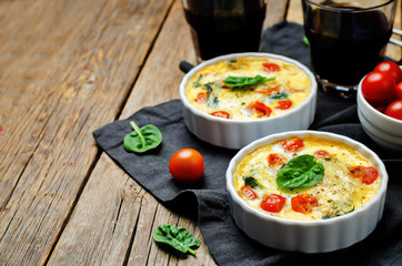 Spinach tomato Frittata