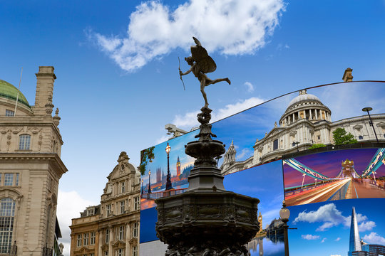 Piccadilly Circus London digital photomount