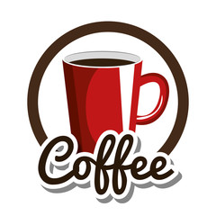 delicious coffee always fresh poster vector illustration design