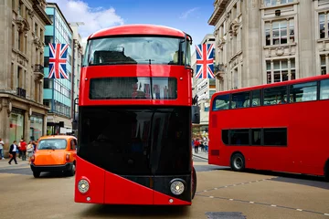 Photo sur Plexiglas Bus rouge de Londres Bus de Londres Oxford Street W1 Westminster