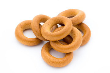 Bagels isolated on a white background.