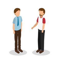 Obraz premium Group of businesspeople gathered vector illustration design