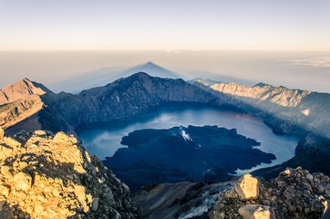 The Summit of Mount Rinjani at Sunrise
