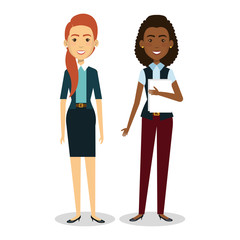 business people avatars icon vector illustration design