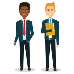 business people avatars icon vector illustration design