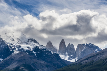 Towers Torres at Torres del Paine National Park, Patagonia, Chile