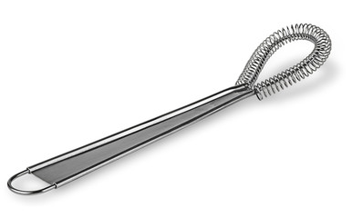 Stainless kitchen whisk horizontal
