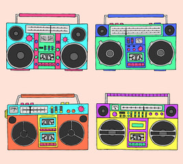 80s boomboxes
