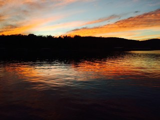 Obraz premium Sunset on Table Rock Lake