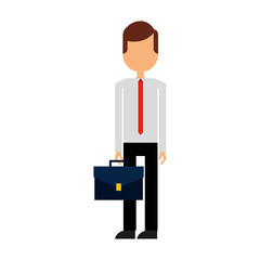 businessman character isolated icon vector illustration design
