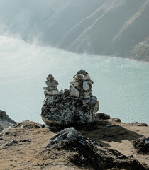 The view from the Gokyo Ri on the third lake (Dudh Pokhari) - Nepal, Himalayas