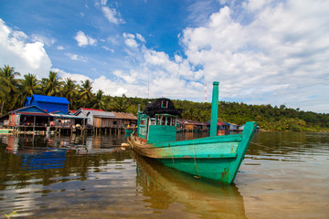 Floatting village, Cambodia, Tonle Sap, Koh Rong island. Floatin