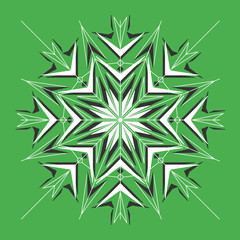 background Flat Dynamic Design, snowflake