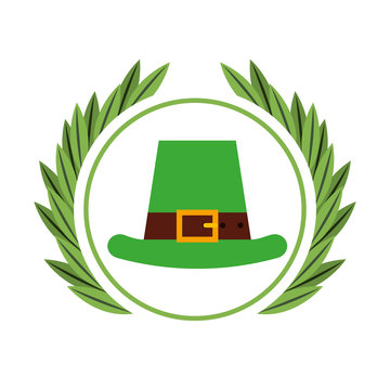 Irish elf hat icon vector illustration design
