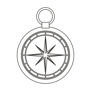 compass frame isolated icon vector illustration design