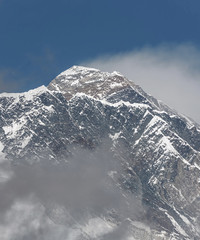 View of the Mount Everest (8848 m) from South - Nepal, Himalayas