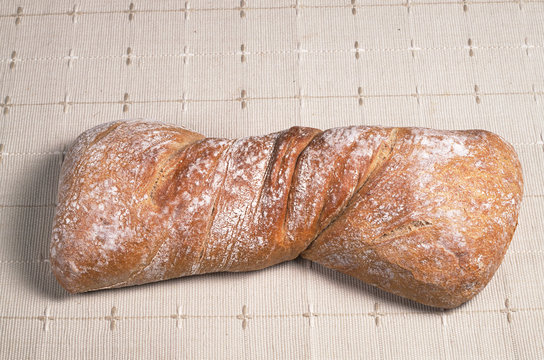 Loaf ciabatta bread
