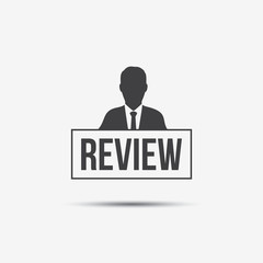 Businessman & Review Label