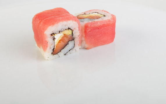 sushi with salmon 